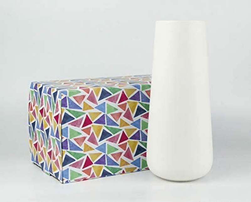 11 Inch Snow White Ceramic Flower Vase for Home Décor, Design Box Packaged, VS-SW-11 Home & Garden > Decor > Vases D'vine Dev   