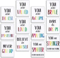 12 Pieces Inspirational Print Wall Poster Motivational Quote Watercolor Words Posters Aesthetic Poster Unframed Canvas Saying Painting Posters for Kids Room Modern Decoration (White, 8 X 10 Inches) Home & Garden > Decor > Artwork > Posters, Prints, & Visual Artwork Zonon White 12 x 16 Inches 