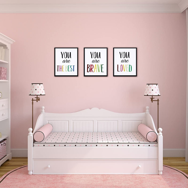 12 Pieces Inspirational Print Wall Poster Motivational Quote Watercolor Words Posters Aesthetic Poster Unframed Canvas Saying Painting Posters for Kids Room Modern Decoration (White, 8 X 10 Inches) Home & Garden > Decor > Artwork > Posters, Prints, & Visual Artwork Zonon   