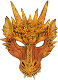 Alodidae 3D Dragon Mask Halloween Party Costume Cosplay for Adults Men, Scary Animal Half Face Masks