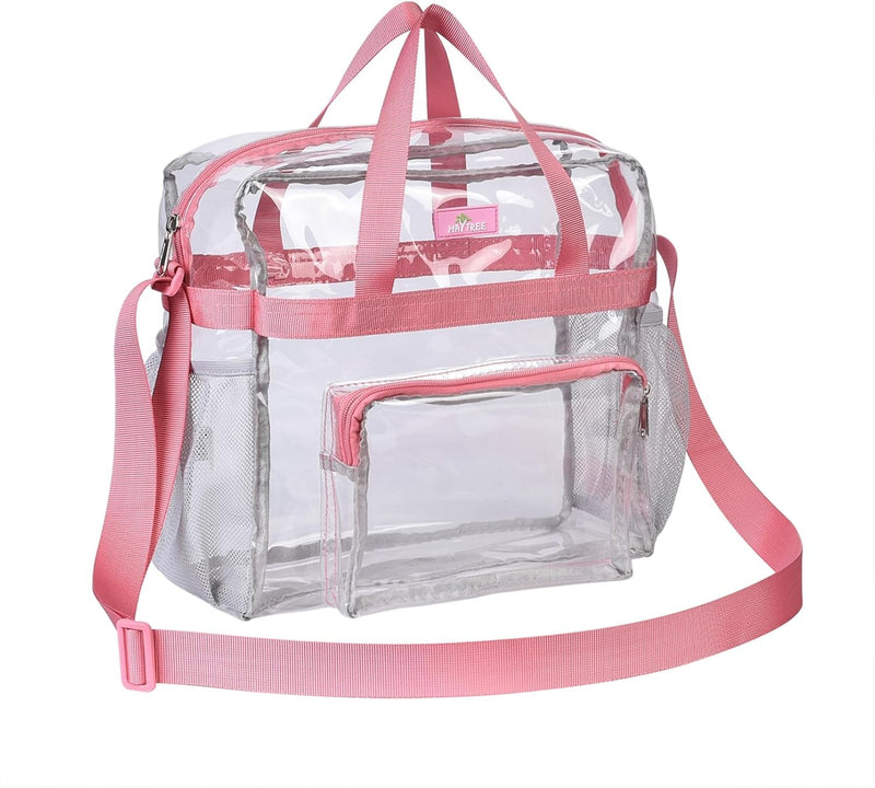 Bagenius Clear Bag Stadium Approved 12×6×12 Clear Bag for Stadium Events Sports Concert Festival Work