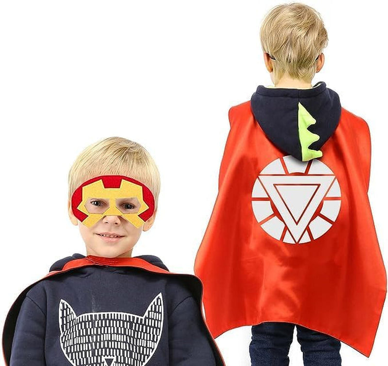 Dress up Toys - Superhero Capes and Masks, Costumes Set for Kids - Ideal for Cosplay, Birthday Party, Christmas, Halloween - Fun Gift for 3-10 Year Old Boys and Girls