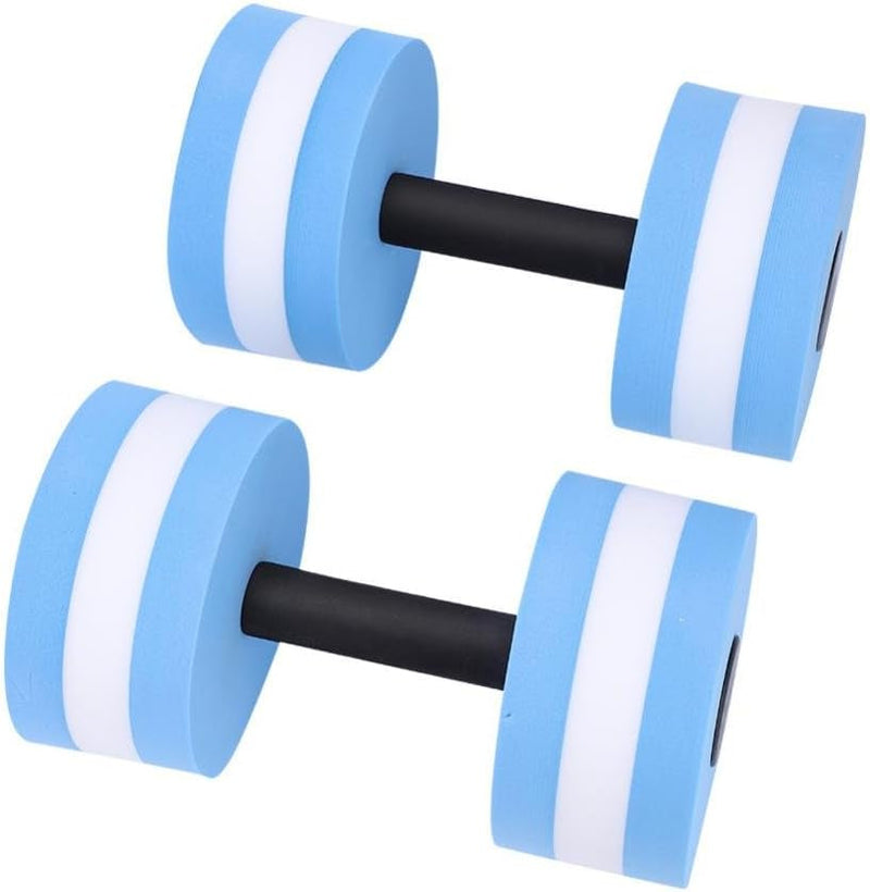 Dilwe Fitness Dumbbell, 1 Pair Foam Heavy Resistance Barbells Pool Barbell Float Aqua Exercises Equipment for Water Aerobics Bodybuilding Training Fitness Yoga