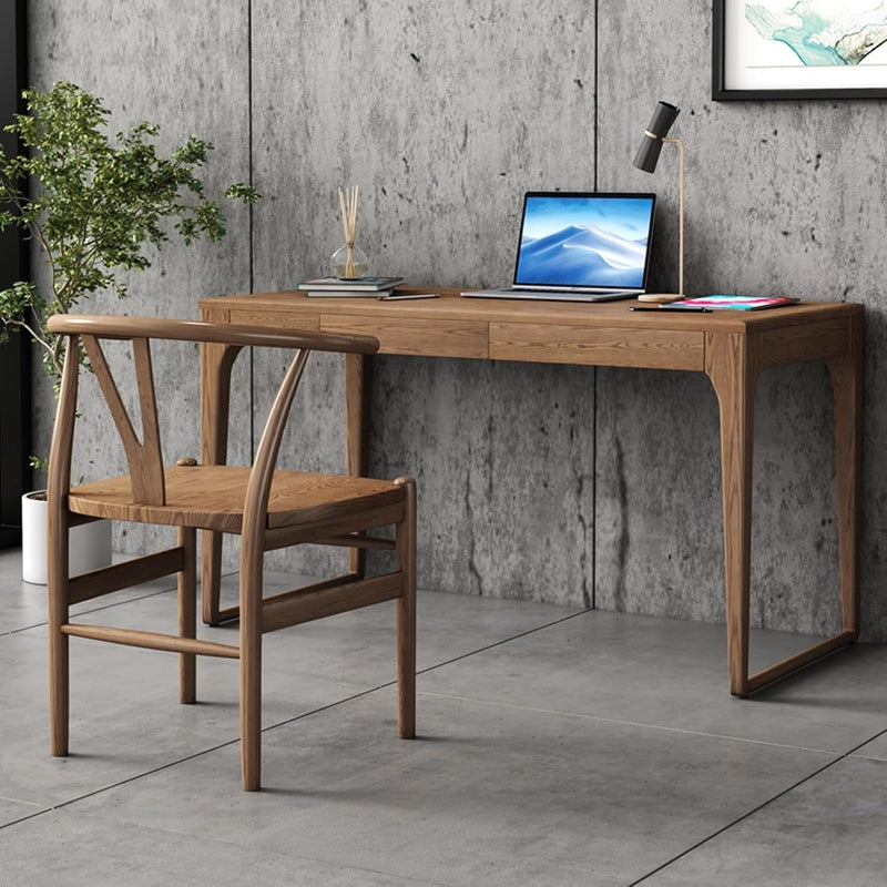 Computer Desk Side Table Modern Minimalist Office Desk 53-Inch Computer Desk Home Office Study Desk with Storage Drawer Writing Workstation Gaming Desk Large Desk