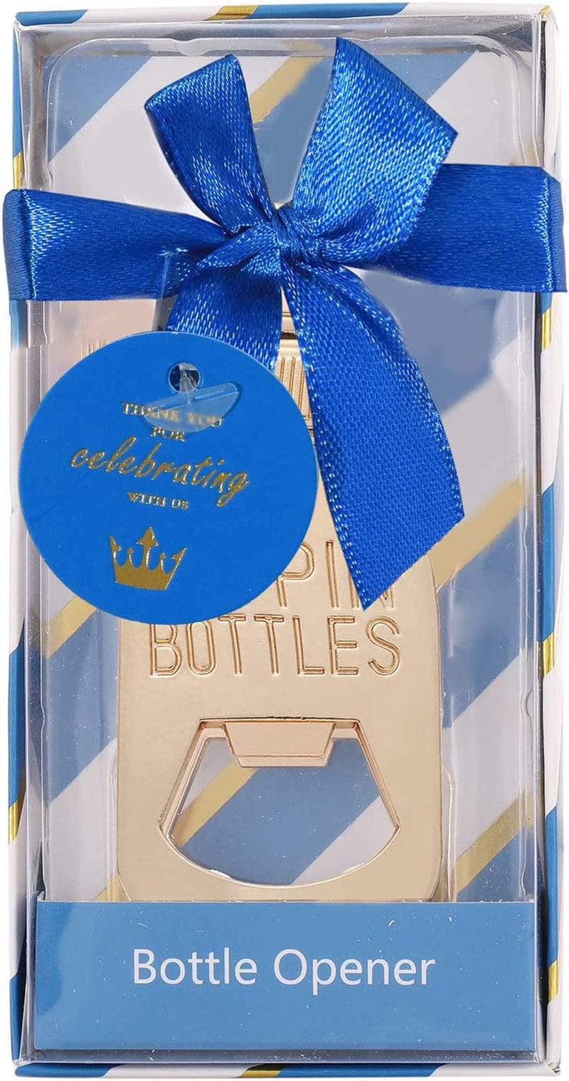 16 Pcs Royal Blue Prince Baby Shower Favors for Boy,Poppins'Bottle Bottle Opener Baby Shower Favor for Guests Boy Baby Shower Decoration Goodiebag Supplies by PARTYGOGO (Royal Blue, 16) Home & Garden > Kitchen & Dining > Barware PARTYGOGO   