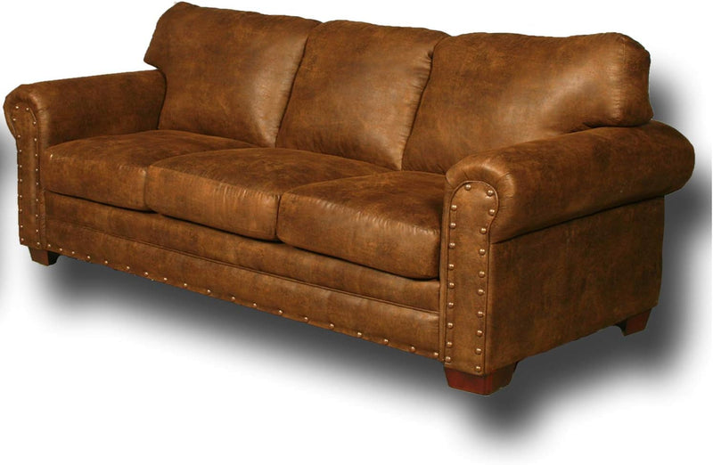 American Furniture Classics Model Buckskin Sofa Sleeper, Pinto Brown