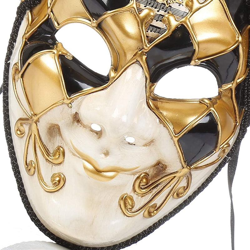 Full Face Venetian Mask Masquerade Mask for Carnival Mardi Gras Cosplay Halloween Party Wall Decoration