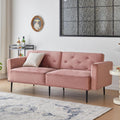 Cpintltr 74" Loveseat-Sofa, Samtcouch, umwandelbares Schlafsofa, Futon-Schlafsofa mit konischen Metallbeinen, gepolsterte Fouches-Sitzmöbel für Wohnzimmer, Apartment, Lounge