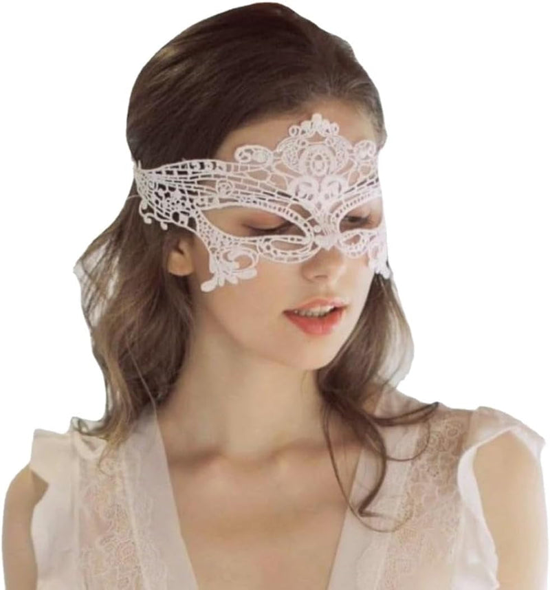 Fun Sexy Ladies Lace Half Face Mask for Couples Halloween Ball Mask for Bar Parties