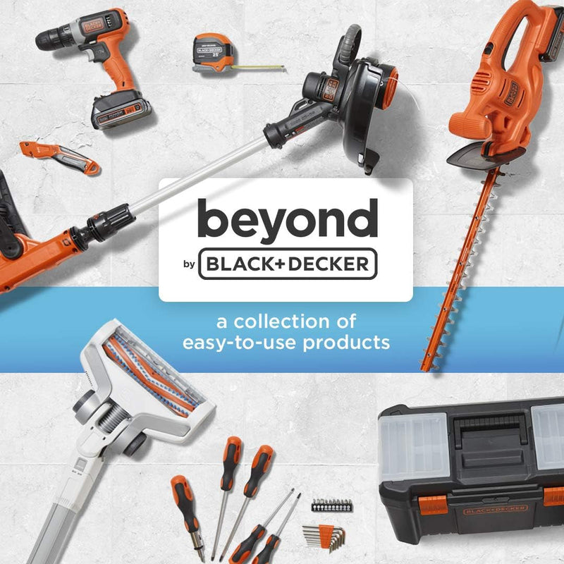 Beyond by BLACK+DECKER BLACK+DECKER BDST60500APB Stackable Storage System - 3 Piece Set (Small, Deep Toolbox, and Rolling Tote)