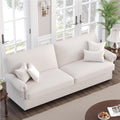 FOTOSOK 71” Sofa, Comfy Sofa Couch with Deep Seats, Loveseat Sofa, Modern Sofa Couches for Living Room, Bedroom, Apartment, Green