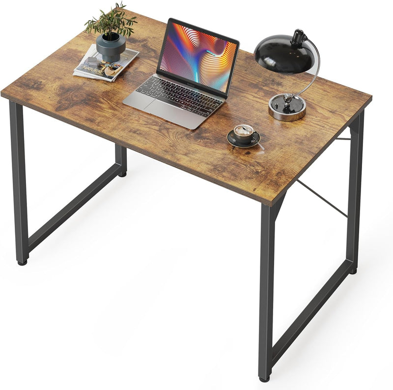 Cubicubi Computer Desk, 40 Inch Home Office Desk, Modern Simple Style PC Table for Home, Office, Study, Writing, Black