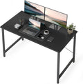 Cubicubi Computer Desk, 40 Inch Home Office Desk, Modern Simple Style PC Table for Home, Office, Study, Writing, Black