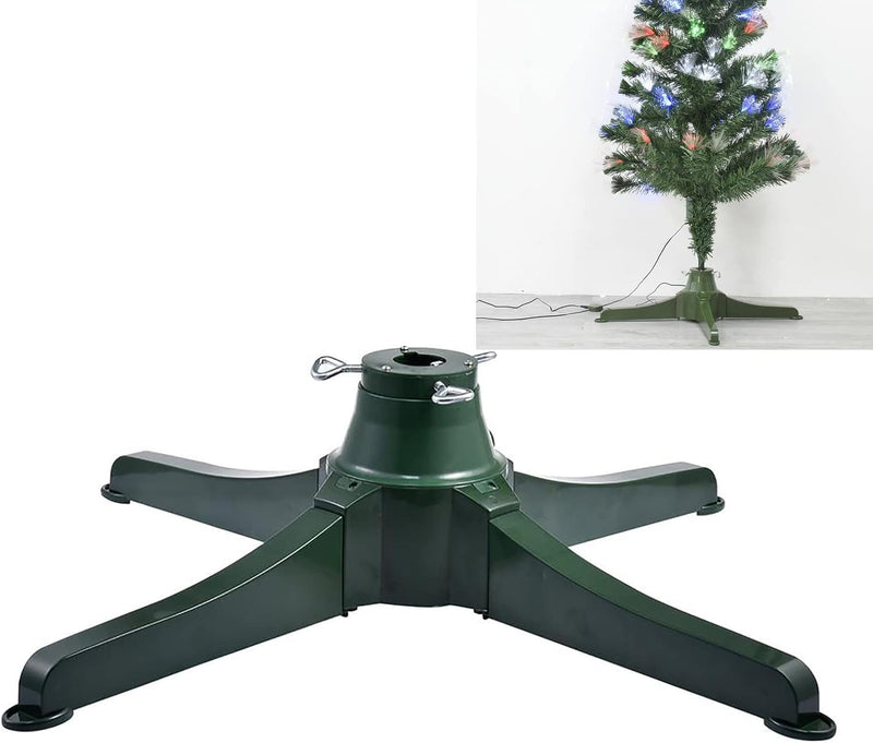 Christmas Tree Accessories, Electric Rotating Christmas Tree Stand, 360-Degree Adjustable Christmas Tree Stand, Suitable for 1.26 Inch Pipe Diameter 1.2-2.1M Christmas Tree