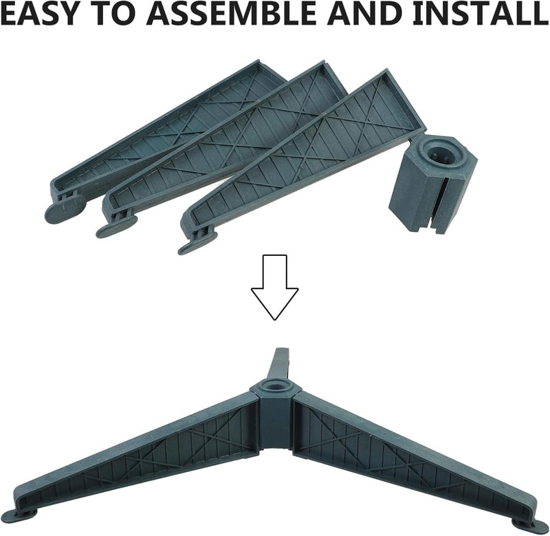 Ciieeo Christmas Tree Stand Plastic Christmas Tree Legs Replacement 12Inch Artificial Xmas Tree Base Artificial Tree Replacement Stand Plastic Base Stand Holder for Xmas Trees