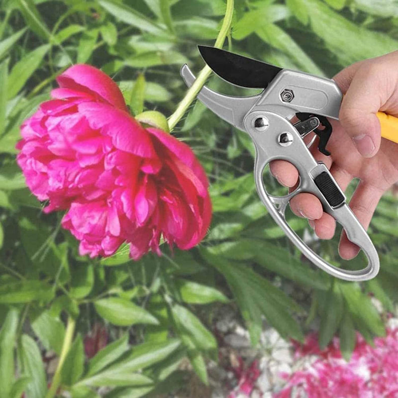 Garden Clippers, Premium Germany Pruners, Work 3 Times Easier, Professional Pruning Shears, Cutting Rose, Flower, Hedge, Stem, Sharp Scissors Gardening Tools, Arthritis Weak Hand Snips