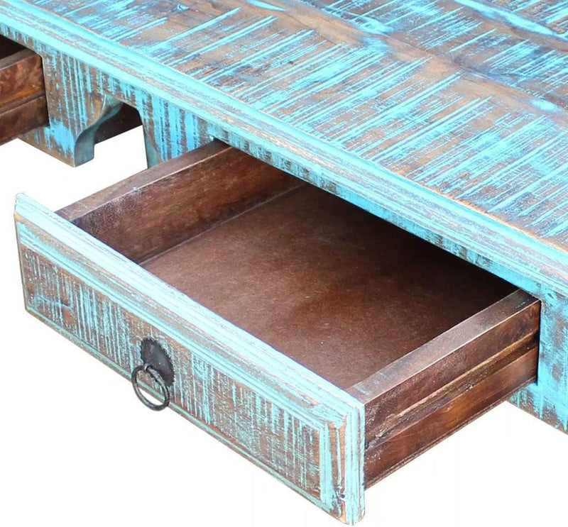 Desk Solid Reclaimed Wood PC Laptop Table Wood Work-Station Study Home Office Furniture