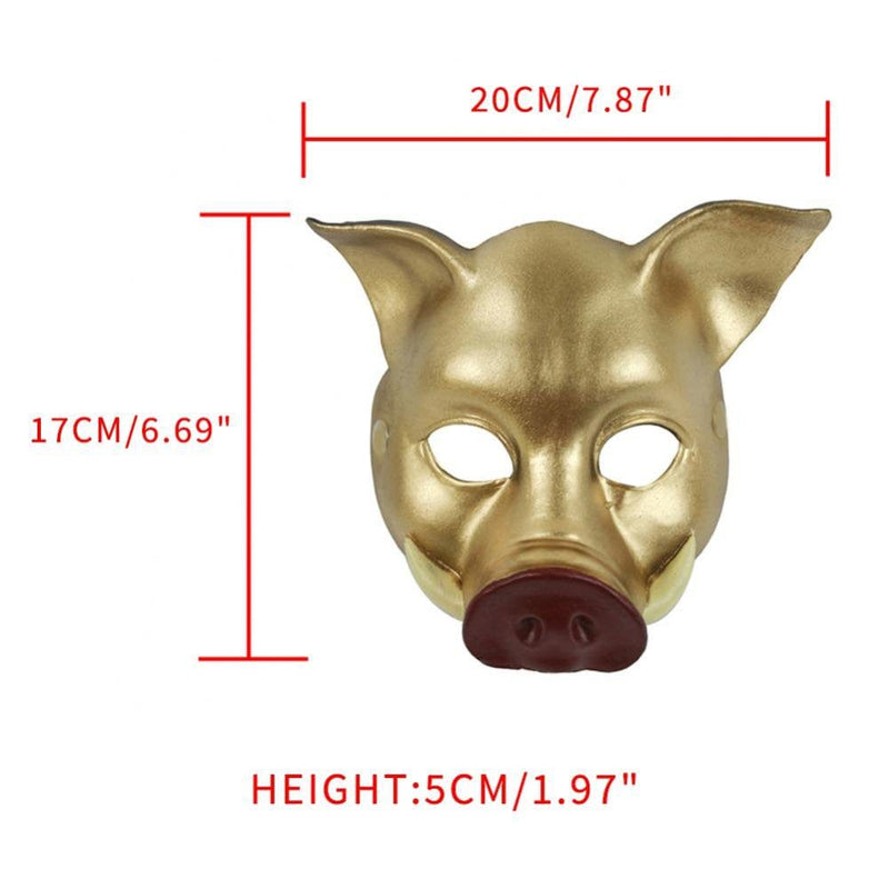 1Pc Halloween Mask Children Pig Head Masks Mascaras Animales Masks Cosplay Prop Party Carnival Mask Face Cover Pig Cosplay, for Kid Apparel & Accessories > Costumes & Accessories > Masks EFINNY   