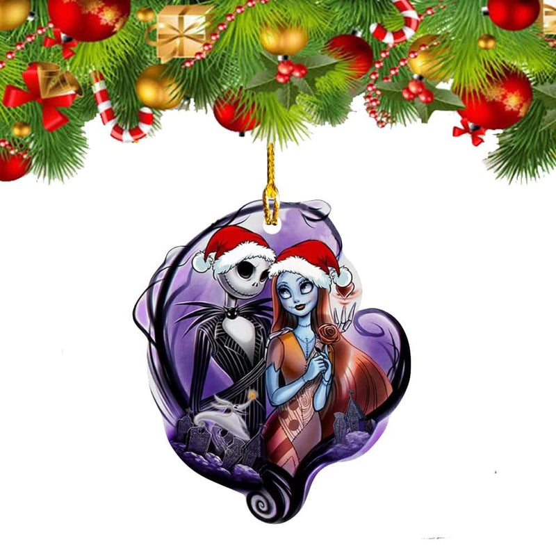 1Pcs Christmas Fear Decoration Pendant Nightmare before Christmas Jack and Sally Christmas Ornament for Home Christmas Tree Decor Home & Garden > Decor > Seasonal & Holiday Decorations& Garden > Decor > Seasonal & Holiday Decorations shenzhenshiaoxiankejiyouxiangongsi 1Pcs-Style F  