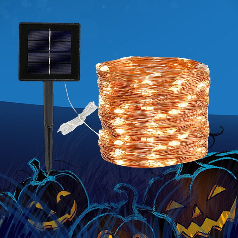 200 LED Solar String Lights(72Ft) Copper Wire Solar Powered Lights Indoor Outdoor, 2 Modes Copper Wire Light Twinkle Lighting for Wedding Homes Party, Holiday Valentine'S Day Halloween Xmas Decor Home & Garden > Decor > Seasonal & Holiday Decorations Genkent Yellow  