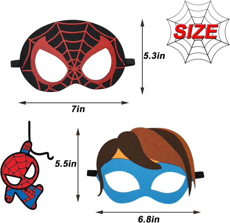 16 Packs Superhero Masks Party Favors for Kids, Superhero Party Supplies for Kids Dress up Birthday Gift Halloween Cosplay Party Masks Party Supplies