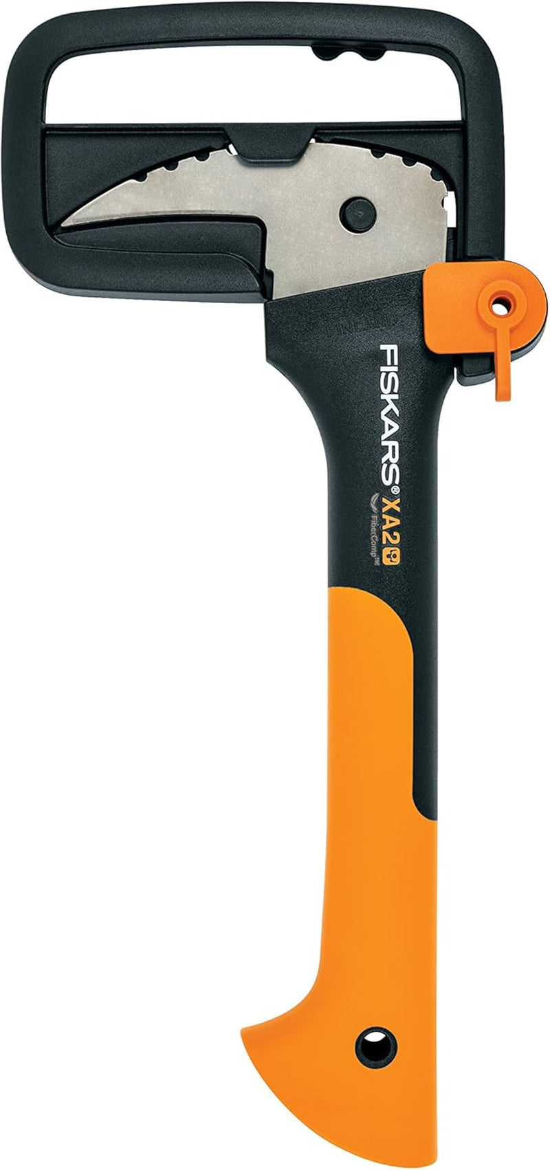 Fiskars 12" Hookaroon - Non-Slip Grip Handle with Pointed, Angled Blade - Landscaping Tool for Rotating, Dragging, Stacking Logs - Black/Orange