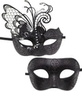 Awlsyj Couples Masquerade Mask Metal Roman Venetian Halloween Mardi Gras Costumes Party Ball Prom Mask