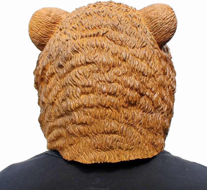 Creepyparty Deluxe Halloween Costume Party Latex Animal Head Mask Brown Bear