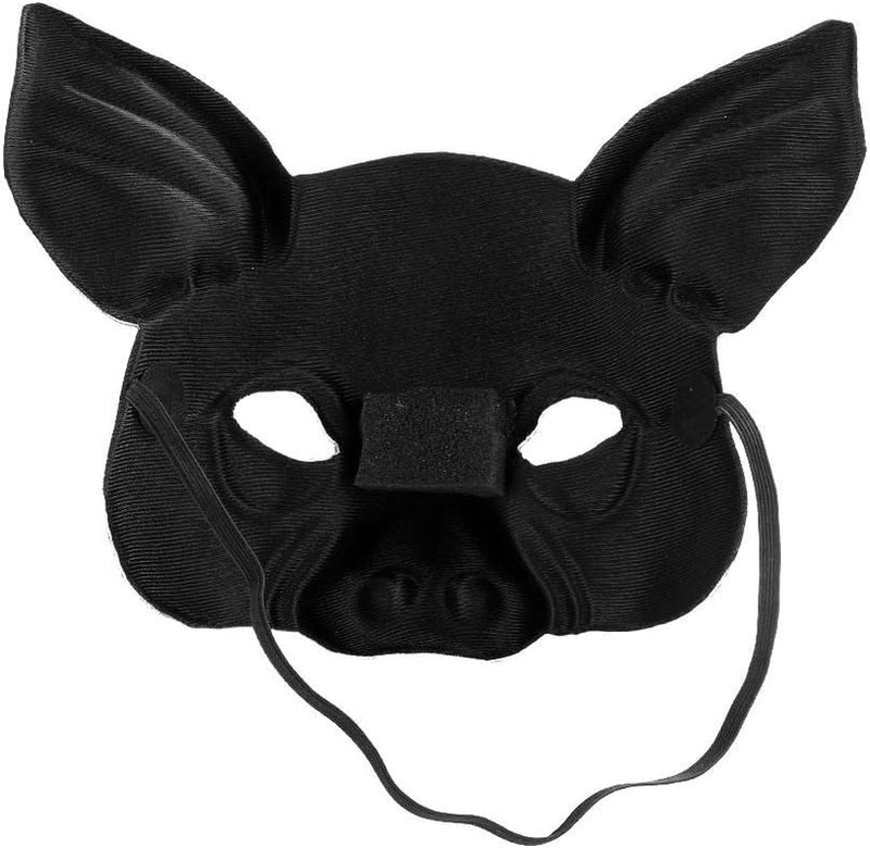 1Pcs Halloween Half Face Animal Mask Pig Mask Horror Pig Mask for Halloween Costume Party Cosplay Props