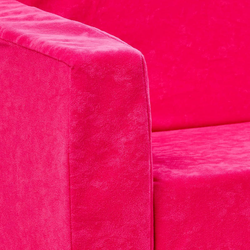55204 Furnishings Toddler Flip Sofa, Hot Pink