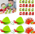 Frog Tongue Game, Lizard Tongue Game, Frog Mask with Blow Tongue, Frog Tongue Mask Game, Frog Toy Tongues Out Game, with Blowing Air, Multiplayer Party Game (8Pcs Set)