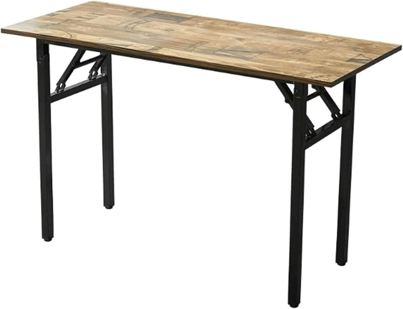 Folding Table Retro Desk Office Desk Modern Simple Study Desk Industrial Style Laptop Table for Home Office