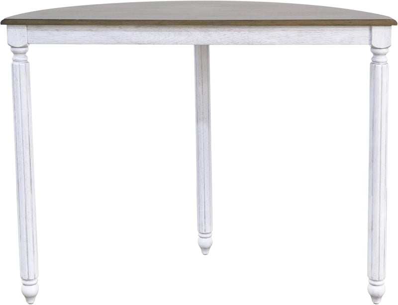 Galano Marcello Console Table, Small Entryway Table, Thin Sofa Table, Side Table, Display Table, for Hallway, Bedroom, Living Room, Foyer, 11.81" D X 35.43" W X 29.92" H, Antique Oak & White