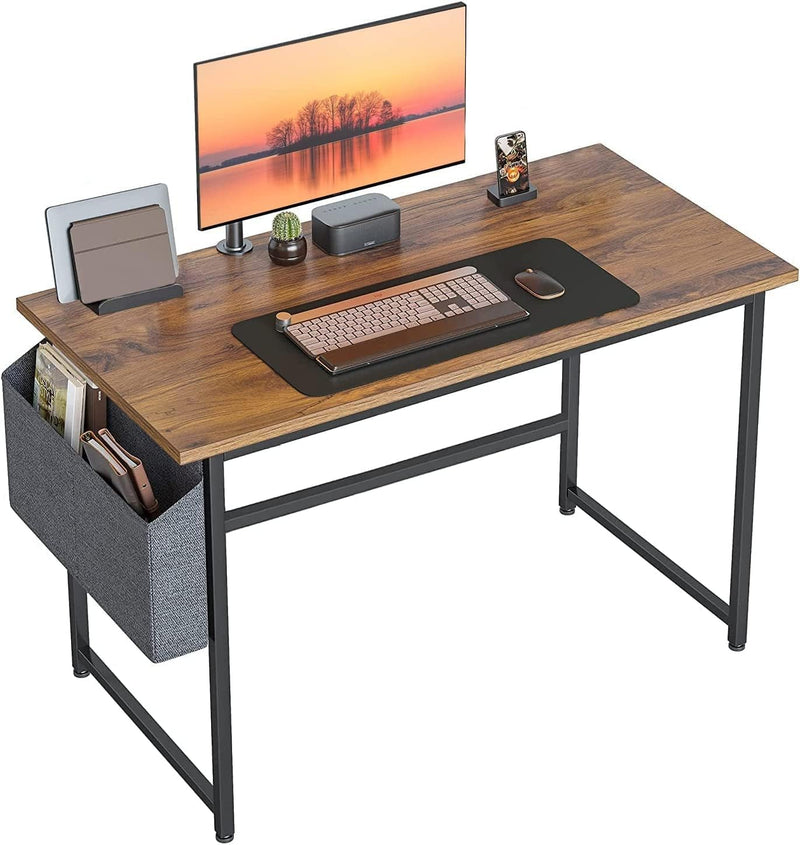 Cubiker Computer Desk, 32 Inch Small Home Office Desk for Small Spaces, Modern Simple Style for Home, Office, White