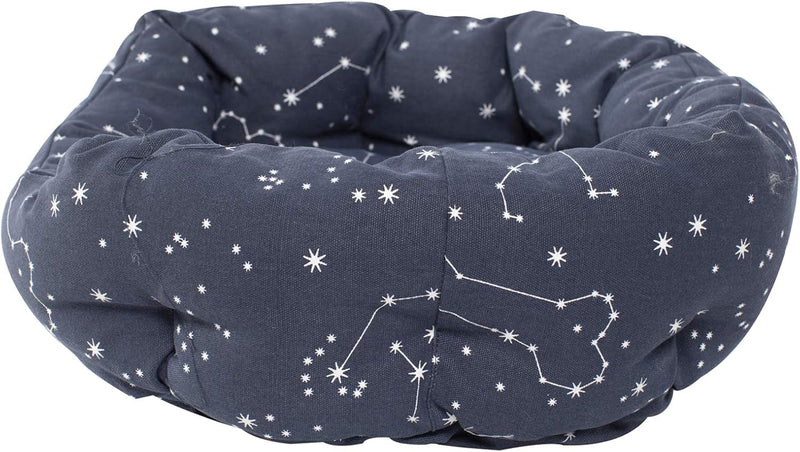 FRINGE STUDIO Pet Bed, Celestial round Cuddler, 29 X 24 X 9 Inches (215004)