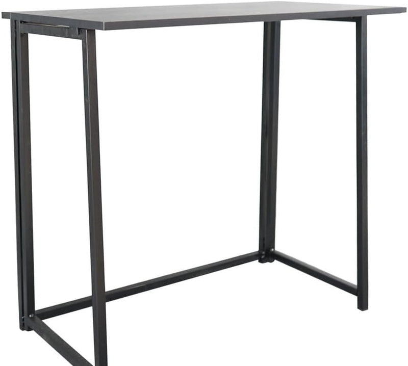 Folding Desk, Computer Desk for Small Spaces, No-Assembly Space-Saving Home Office Desk, Space Saving Computer Table Writing Workstation for Home Office(Black)