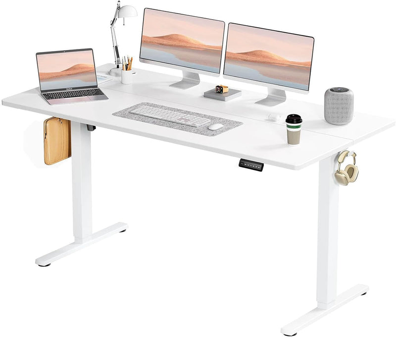 Electric Height Adjustable Standing Desk 40X24 Inches Sit Stand Desk Home Office Desk,Work from Home Desk,Rising Desks for Home Office,Black