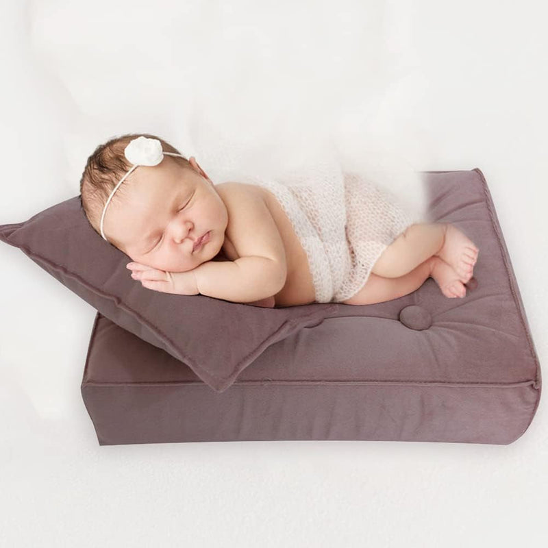 Baby Photography Props Mattress Pillow Newborn Photography Shoot Pillow Mat Newborn Photo Props Mini Mattress Crib Cushion Sleeping Mat Baby Bed Mattress Photography Studio Birthday Photos