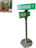 F around Find Out Street Sign Desk Decoration Funny Desk Gift,Fuck around and Find Out Street Sign,Office Desk Home Decor,3D Printed Street Sign,Decorative Sign for Bedroom,Living Room