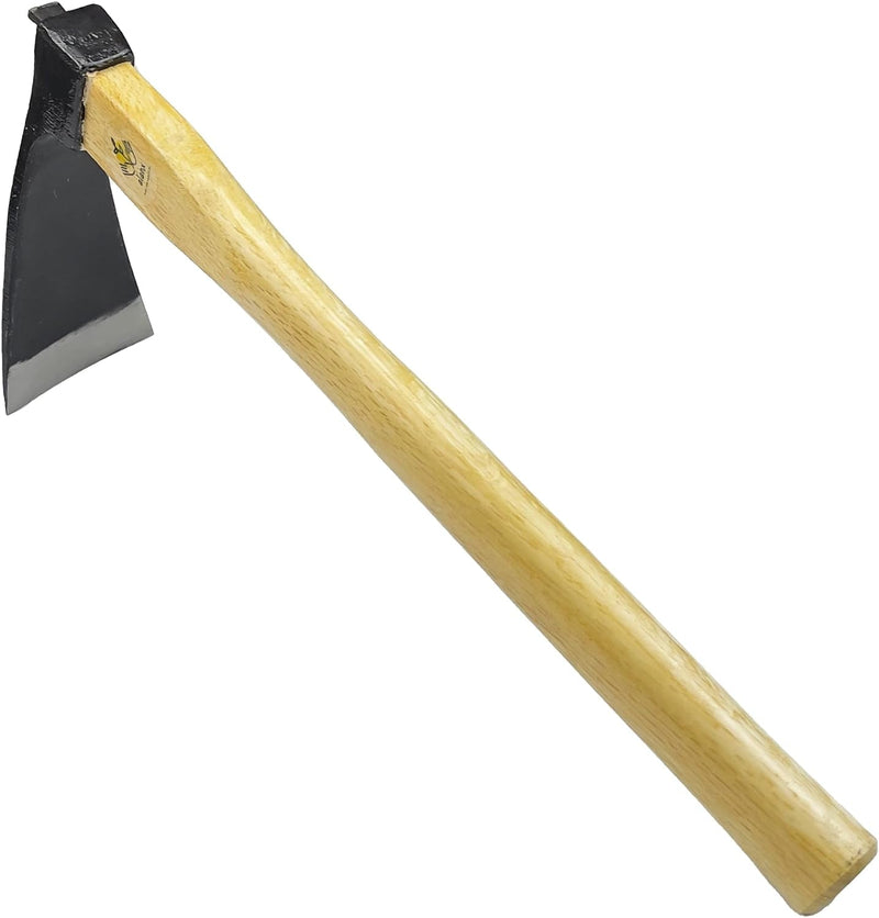 14 Inch Wide Hoe, Heavy Duty Hoe, Japanese Carbon Steel Wide Hoe with Oak Wooden Handle, without Welding, Garden Hoe for Digging, Weeding, and Planting