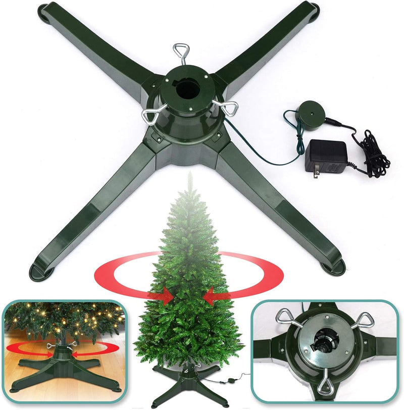 Benefitusa Rotating Tree Stand in 2 Directions for Artificial Christmas Tree Revolving Tree Base Only