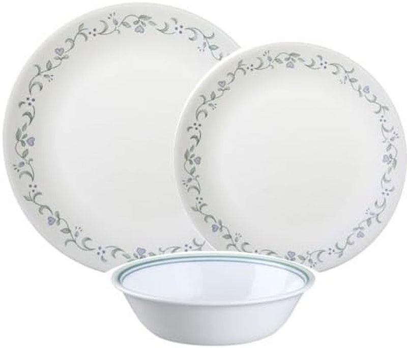 Corelle 1127004 Sand Sketch Chip & Break Resistant 12Pc Dinner Set, Service for 4, Brown, 27.94 X 12.38 X 26.67 Cm