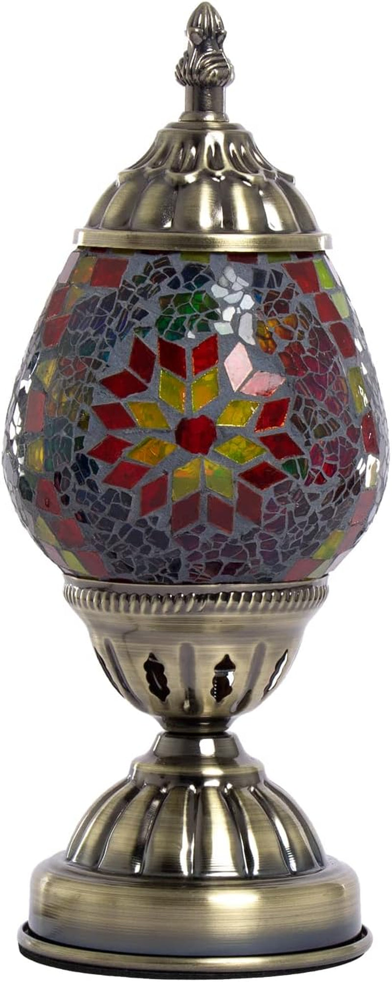 ANTON Handmade Turkish Lamp Mosaic Glass Egg Lantern Bedside Table Desk Night Lamp Decorative Tiffany Moroccan Style