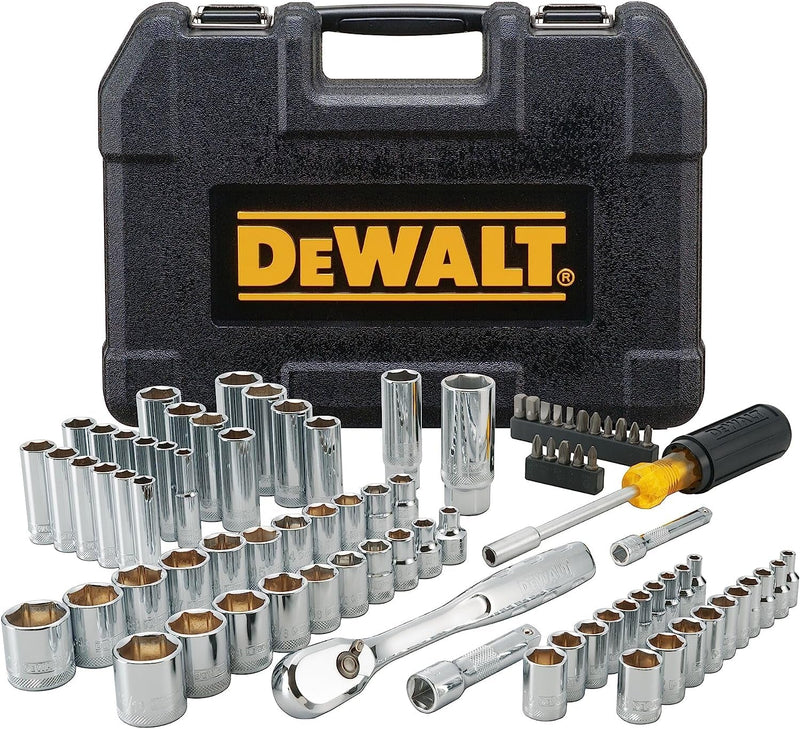 DEWALT Mechanics Tool Set, 1/4" & 3/8" & 1/2" Drive, Sae/Metric, 205-Piece (DWMT81534)