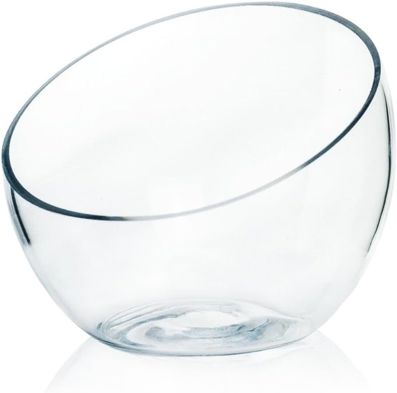 Craft and Party, Glass Bubble Vase, 4.5" Height X 6" Width Glass Fish Bowl Vase, Bubble Bowl Vase for Terrarium, Flower Vase Centerpiece