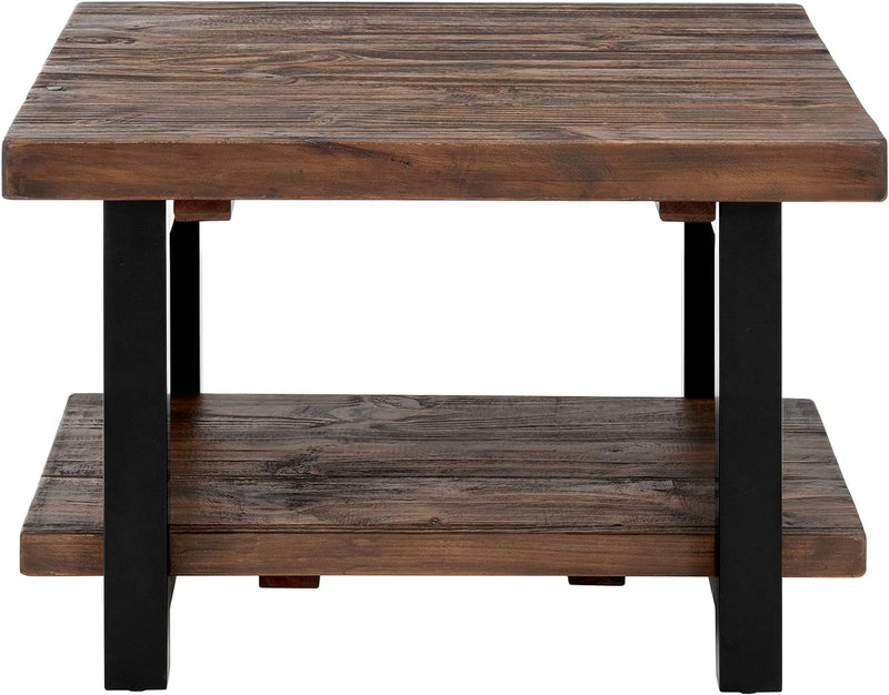Alaterre Furniture Alaterre AZMBA1320 Sonoma Rustic Natural Cube Coffee Table, Brown, 27 Inch