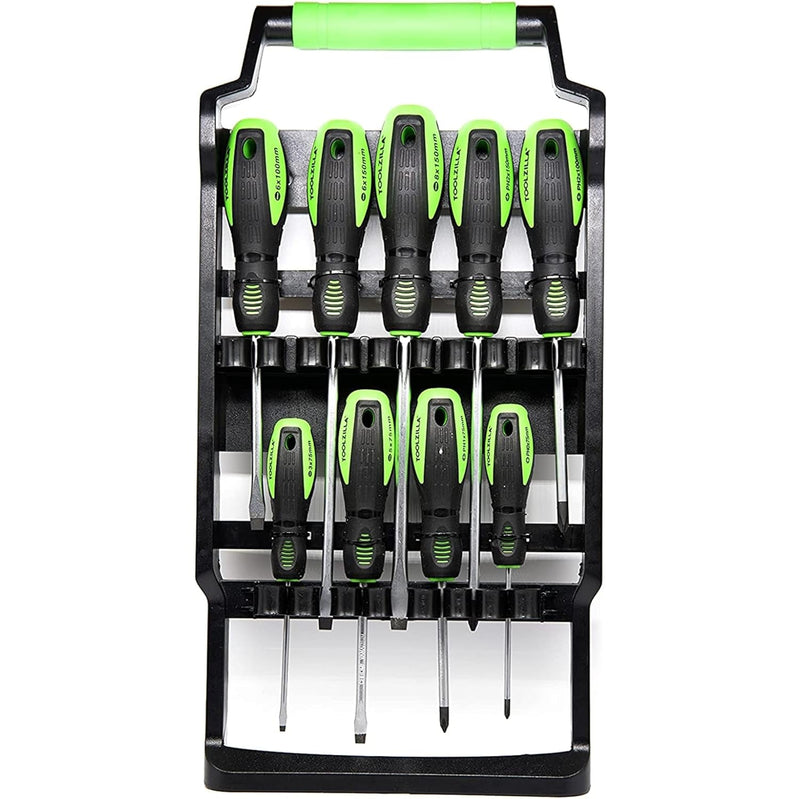 36 Piece Magnetic Screwdriver Set - Heavy Duty Driver Kit - Includes Slotted, Pozidriv, Philips and Flat Head Screwdriver - Durable Chrome Vanadium Steel Tools - for Electronics and Computer