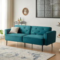 Cpintltr 74" Loveseat-Sofa, Samtcouch, umwandelbares Schlafsofa, Futon-Schlafsofa mit konischen Metallbeinen, gepolsterte Fouches-Sitzmöbel für Wohnzimmer, Apartment, Lounge