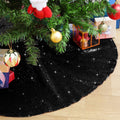 48 Inch Gold Xmas Tree Skirt Christmas Decorations Sequin Tree Skirt Cover New Year Party Indoor Holiday Tree Ornaments