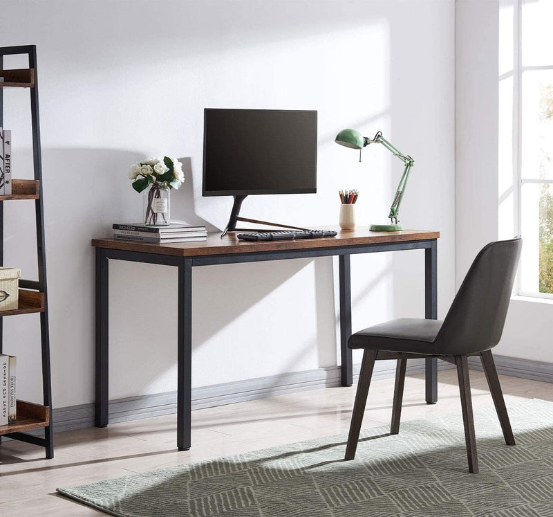 Brown Computer Desk 47'', Industrial Home Office Desk, Study and Work Desk